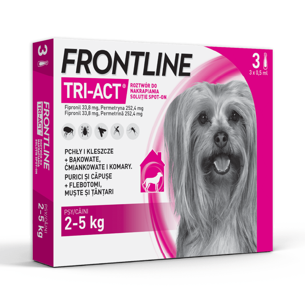 Frontline Tri-act dla psa - od 2 do 5kg