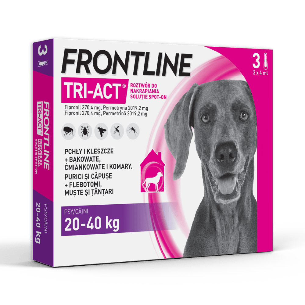 Frontline Tri-act dla psa - od 20 do 40kg